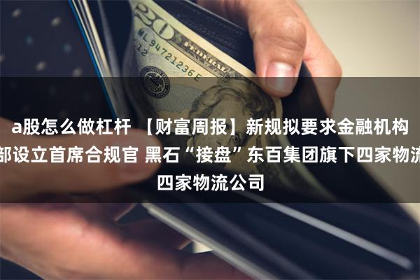 a股怎么做杠杆 【财富周报】新规拟要求金融机构在总部设立首席合规官 黑石“接盘”东百集团旗下四家物流公司