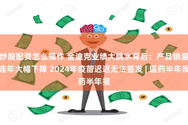 炒股配资怎么操作 金迪克业绩大跳水背后：产品销量连年大幅下降 2024年疫苗迟迟无法签发 | 医药半年报