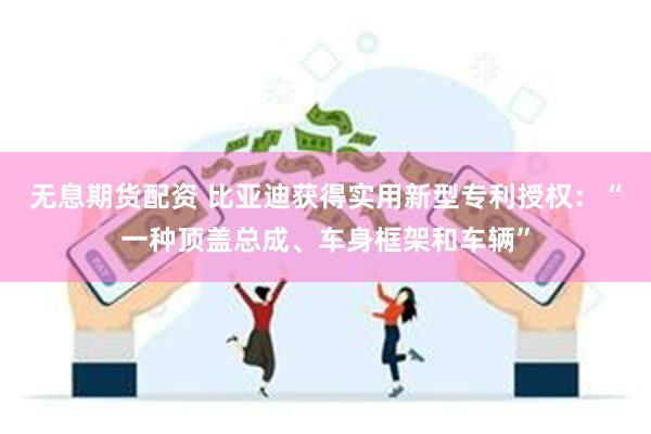 无息期货配资 比亚迪获得实用新型专利授权：“一种顶盖总成、车身框架和车辆”