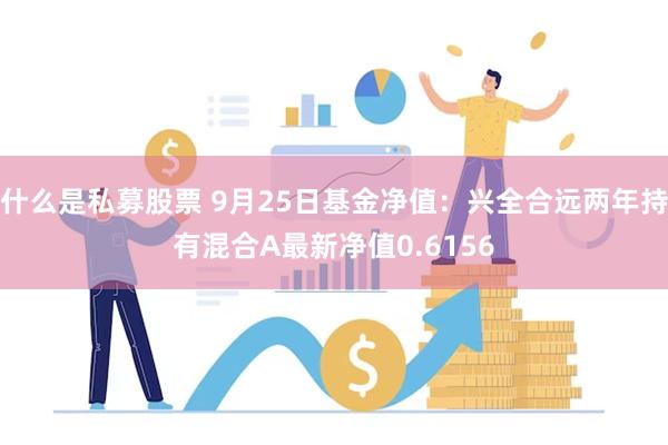 什么是私募股票 9月25日基金净值：兴全合远两年持有混合A最新净值0.6156