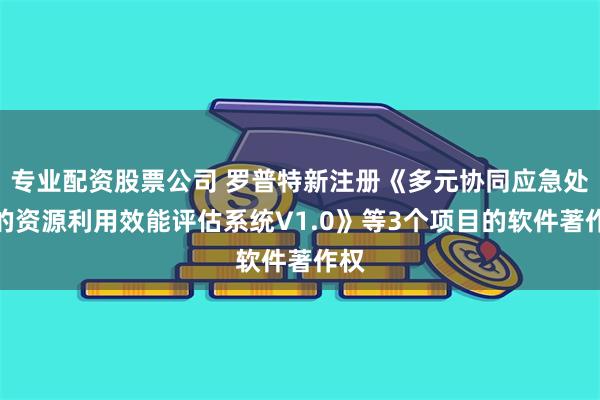 专业配资股票公司 罗普特新注册《多元协同应急处置的资源利用效能评估系统V1.0》等3个项目的软件著作权